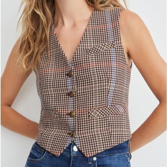 Veronica Beard Tops - Veronica Beard Bennett Vest Plaid Multi